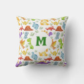 Monogram Dinosaur Exklusiv Kissen (Rückseite)