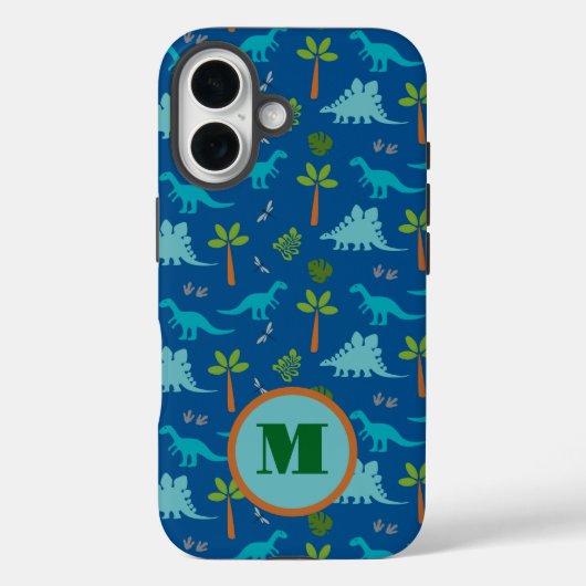 Monogram Dinosaur iPhone/iPad Gehäuse Case-Mate iPhone Hülle (Rückseite)