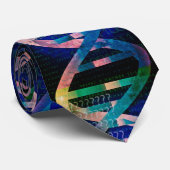 Monogram DNA ID Art Science Krawatte (Gerollt)