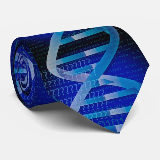 Monogram DNA ID Science Krawatte (Gerollt)