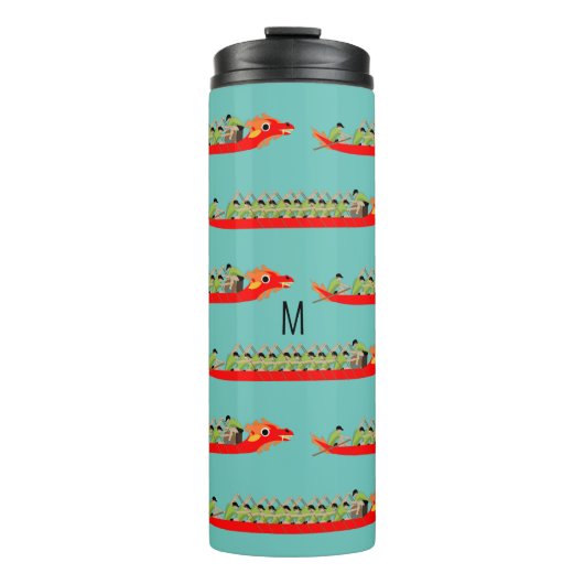 Monogram Dragon Boat Racing Thermosbecher (Vorderseite)