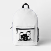Monogram Drum Set Bedruckter Rucksack (Vorderseite)