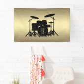 Monogram Drum Set Gold Banner (Insitu)