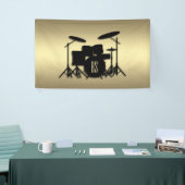 Monogram Drum Set Gold Banner (Messeveranstaltung)