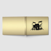 Monogram Drum Set Gold Gästebuch (Voll)