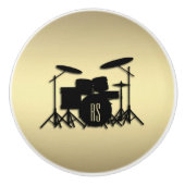 Monogram Drum Set Gold Keramikknauf (Vorderseite)