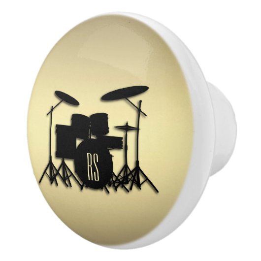 Monogram Drum Set Gold Keramikknauf (Rechts)