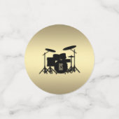 Monogram Drum Set Gold Konfetti (Klein Vorderseite)