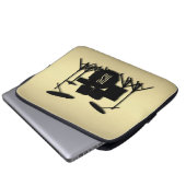 Monogram Drum Set Gold Laptopschutzhülle (Vorne Knopf)