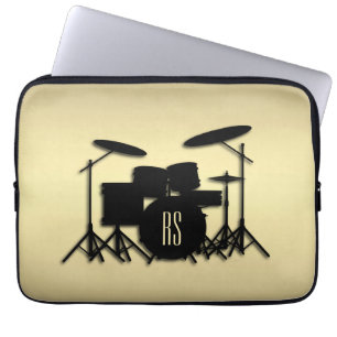 Monogram Drum Set Gold Laptopschutzhülle