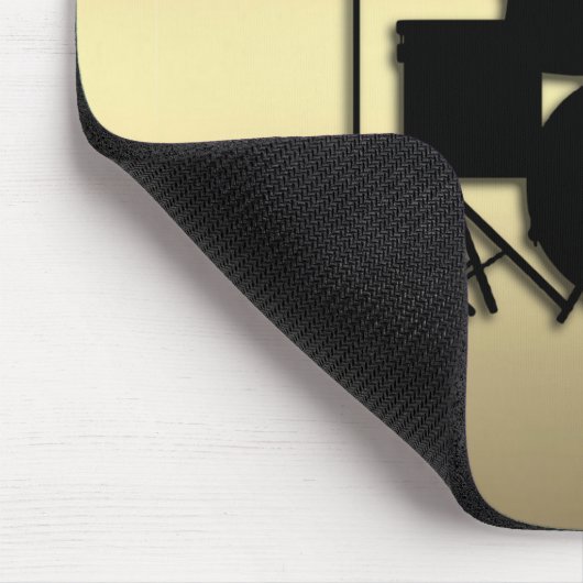 Monogram Drum Set Gold Mousepad (Ecke)