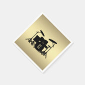 Monogram Drum Set Gold Serviette (Ecke)