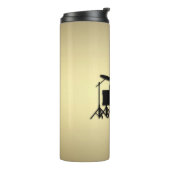 Monogram Drum Set Gold Thermosbecher (Nach links gedreht)