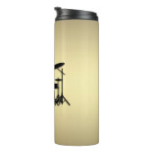 Monogram Drum Set Gold Thermosbecher (Nach rechts gedreht)