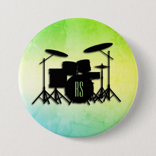 Monogram Drum Set Green Button (Vorderseite)