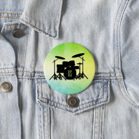 Monogram Drum Set Green Button (Beispiel)