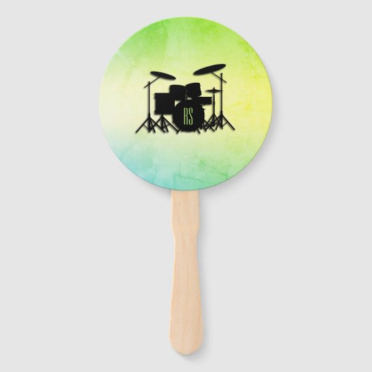 Monogram Drum Set Green Fächer (Rückseite)