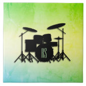 Monogram Drum Set Green Fliese (Vorderseite)