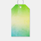 Monogram Drum Set Green Geschenkanhänger (Rückseite)