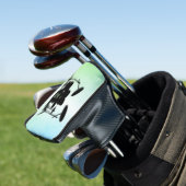 Monogram Drum Set Green Golf Headcover (In Situ)