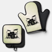 Monogram Drum Set Green Hue (Vorderseite/Rückseite)