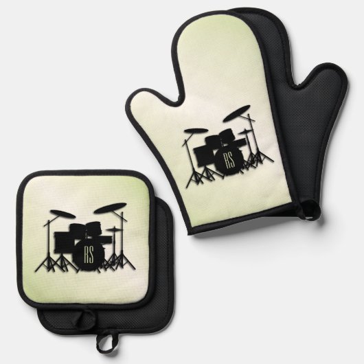 Monogram Drum Set Green Hue (Vorderseite/Rückseite)