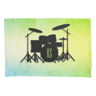 Monogram Drum Set Green Kissenbezug