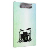 Monogram Drum Set Green Klemmbrett (Rechts)