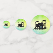 Monogram Drum Set Green Konfetti (Vorderseiten)