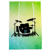 Monogram Drum Set Green Mittlere Geschenktüte (Rückseite)