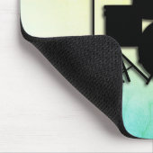 Monogram Drum Set Green Mousepad (Ecke)