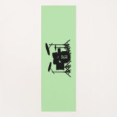 Monogram Drum Set Green Yogamatte (Vorderseite)