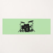 Monogram Drum Set Green Yogamatte (Vorderseite (Horizontal))