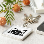 Monogram Drum Set Schlüsselanhänger (Seite)