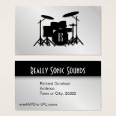 Monogram Drum Set Silver (Vorne & Hinten)