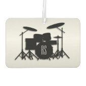 Monogram Drum Set Silver Autolufterfrischer (Rückseite)