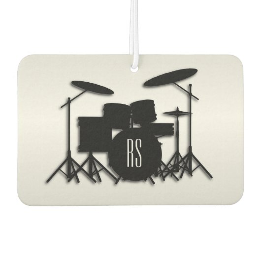 Monogram Drum Set Silver Autolufterfrischer (Vorderseite)
