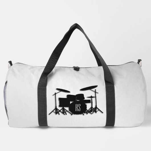 Monogram Drum Set Silver Duffle Bag (Rückseite)