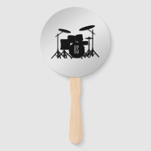 Monogram Drum Set Silver Fächer (Rückseite)