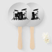 Monogram Drum Set Silver Fächer (Vorne und Hinten)