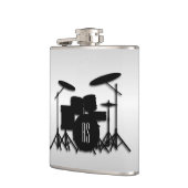 Monogram Drum Set Silver Flachmann (Links)