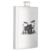 Monogram Drum Set Silver Flachmann (Rechts)