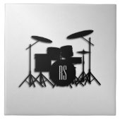 Monogram Drum Set Silver Fliese (Vorderseite)