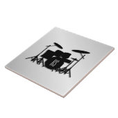 Monogram Drum Set Silver Fliese (Seite)