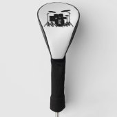 Monogram Drum Set Silver Golf Headcover (Vorderseite)