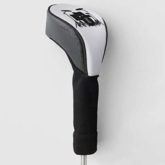 Monogram Drum Set Silver Golf Headcover (angewinkelt)