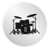 Monogram Drum Set Silver Keramikknauf (Vorderseite)