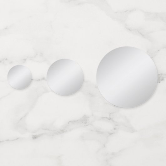 Monogram Drum Set Silver Konfetti (Rückseiten)