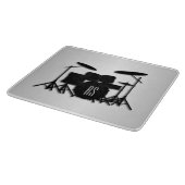 Monogram Drum Set Silver Schneidebrett (Ecke)