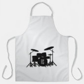Monogram Drum Set Silver Schürze (Vorderseite)